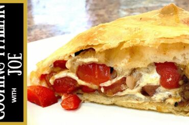 Tuscan Stuffed Pastry Roll Cooking Italian with Joe