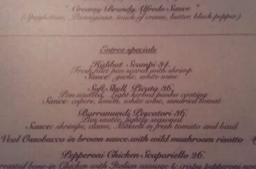 Cafe 2825 Atlantic City Menu - Best Italian Restaurant