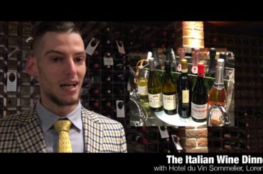 Lorenzo - Sommelier from Hotel du Vin (Poole) on the Wines we will enjoy at the Italian Wine Dinner