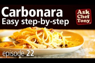Original Spaghetti Carbonara Recipe from Rome, How to Make the Real Authentic Italian Sauce