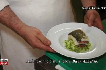 "Italian Food" -  "Filetto di Baccalà ripieno di salame" -  "A.  Zanieri" - "dei Frescobaldi"