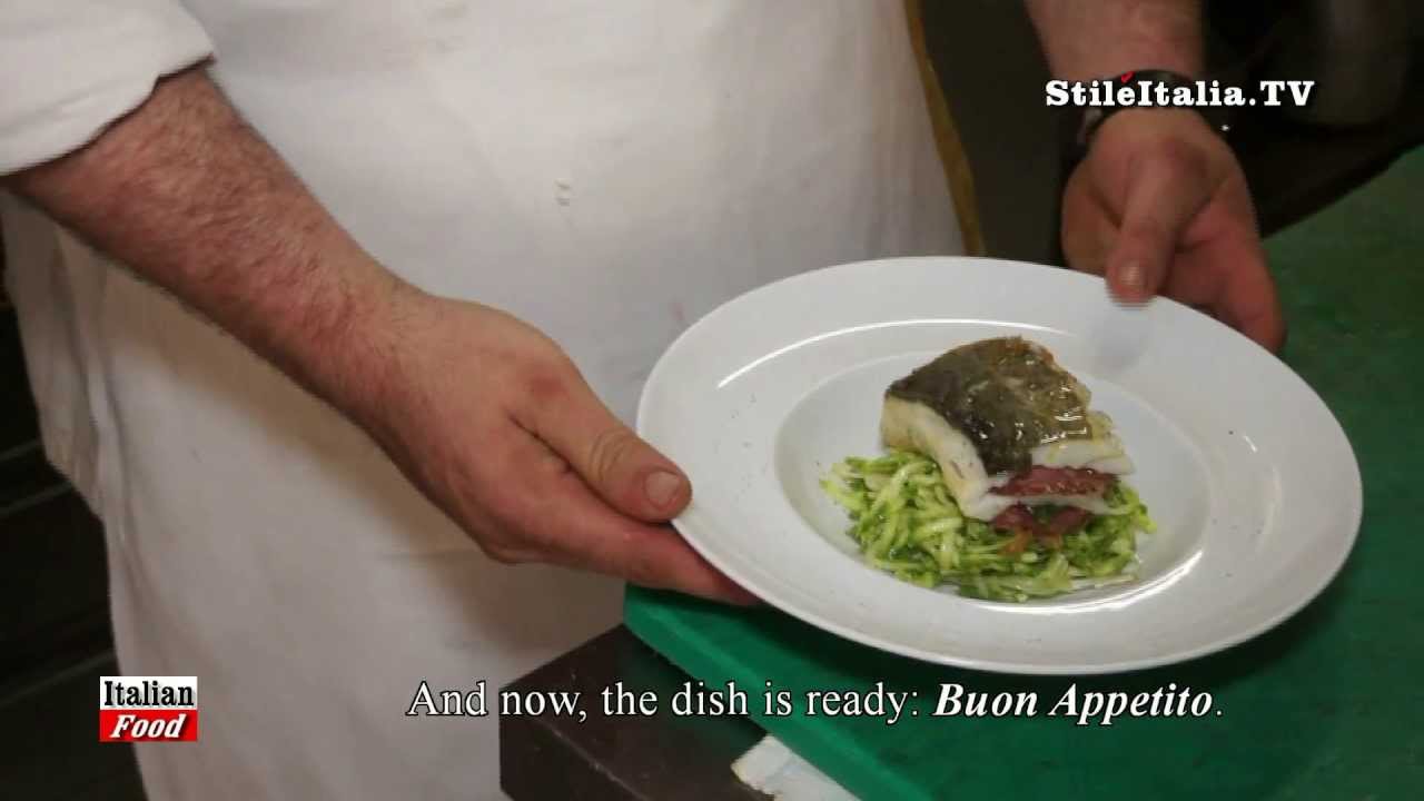 "Italian Food" – "Filetto di Baccalà ripieno di salame" – "A. Zanieri" – "dei Frescobaldi" "Italian Food" - "Filetto di Baccalà ripieno di salame" - "A. Zanieri" - "dei Frescobaldi"