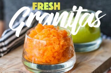 Fruity Ice Granita Recipes - Frozen Italian Dessert. #spon