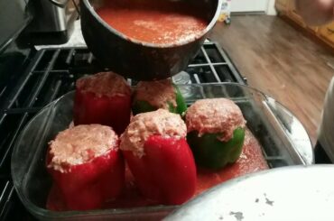 Quick & Easy Italian Style Stuffed Peppers!