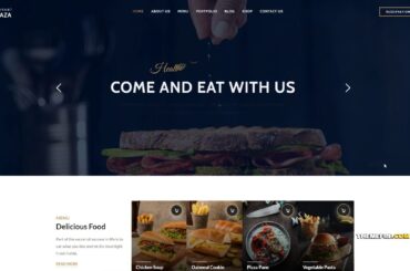 Palmplaza - Restaurant amp Cafe WordPress Theme
