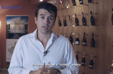 Europool - New filling line 15000 bph, prosecco wine - Villa Sandi Italy