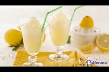 Lemon granita - Italian recipe