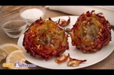 Artichokes Jewish-style ( carciofi alla giudia ) - Italian recipe