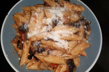 EGGPLANT SAUCE AND PASTA ||Afro Italian Food||