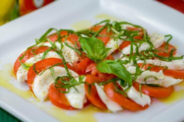 How to Make a Caprese Salad Recipe - Tomato and Mozzarella Salad