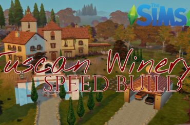 Tuscan Winery | Sims 4 Speed Build (NO CC)