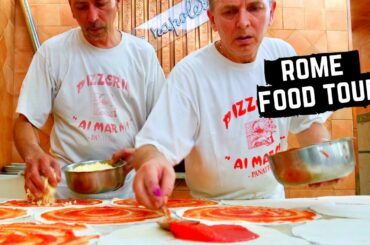 ROME FOOD TOUR | Best ROMAN FOOD | STREET FOOD IN ITALY- SUCCULENT Porchetta + best PASTA in ROMA