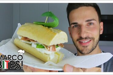 Buffalo Mozzarella, Parma Ham & Basil Sandwich ● MARCO BITES!