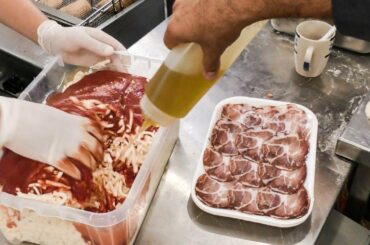 Italy Street Food. 'Panzerotti' - Small Fried Pizza from Apulia Region
