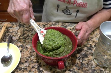 Italian Grandma Makes Fresh Basil Pesto