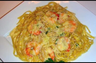 Shrimp and Clam Linguini Recipe - Delicious Italian Food with Fresh Herbs