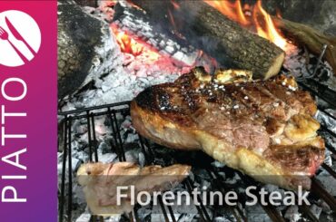 Florentine Steak Recipe | Italy Indoor Fireplace Cooking Recipes
