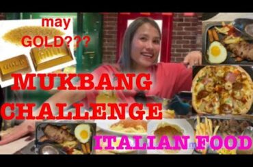 MAY GOLD SA MUKBANG CHALLENGE II ITALIAN FOOD II TRAIN II CHINA