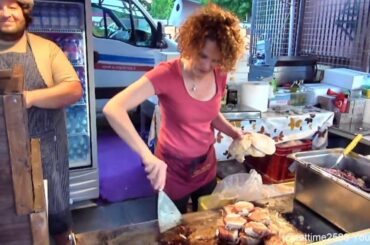 Italy Street Food. Many Local Cuisines. Seen at the Street Food Parade, Turin