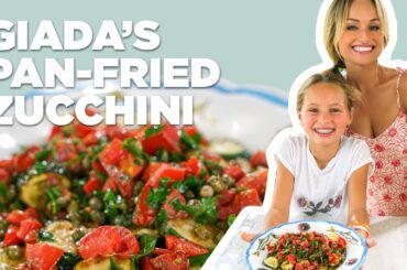 Giada De Laurentiis Makes Pan-Fried Zucchini with Anchovy Vinaigrette | Food Network