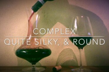 Decanting a 90+ Italian Barbera Wine by Tenuta Carretta