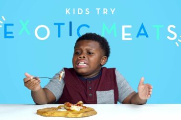 Kids Try Exotic Meats | Kids Try | HiHo Kids