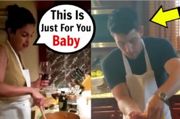 Priyanka Chopra & Nick Jonas ROMANTIC Video Cooking TOGETHER In Italy