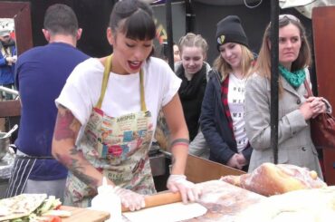 Pretty Yummy Italian Piadina Wrap. London Street Food Camden Town