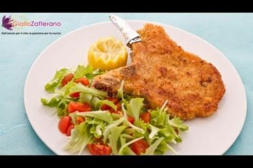 Breaded veal cutlet ( cotoletta alla milanese ) - Italian recipe