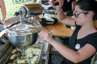 Cooking 'Pittule' and More from Apulia, Italy. Street Food in Milano