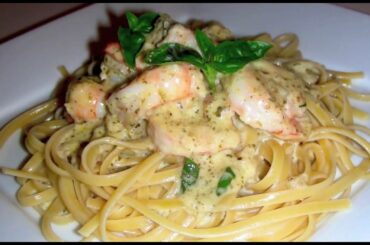 Pesto Shrimp Linguini Recipe - Delicious Italian Food