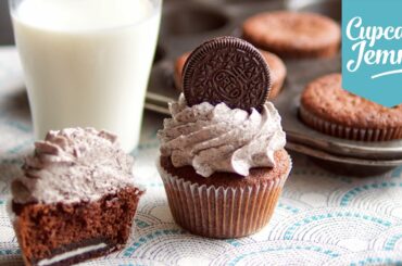 Cookies & Cream Oreo Cupcake Recipe | Cupcake Jemma
