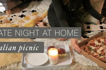 DIY Date Night at Home | Italian Food Picnic