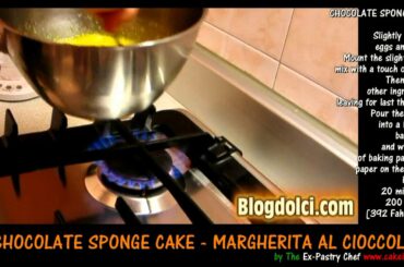 Chocolate Sponge Cake Recipe from Italy - Margherita al cioccolato  - ITALIAN RECIPES
