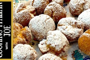 Fried Almond Fritters Cooking Italian with Joe com