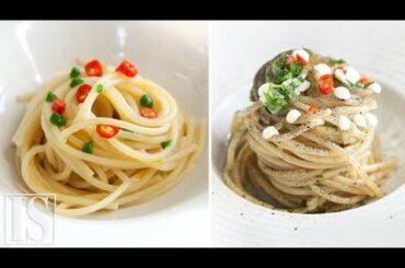 Spaghetti aglio, olio e peperoncino: originale vs gourmet - Vitale, Bianco, Abbate