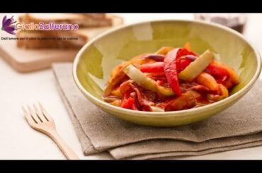 Peperonata ( stewed bell peppers ) Italian recipe