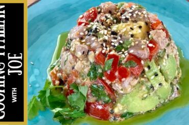 How to Make Tuna Tartare Ceviche Cooking Italian with Joe