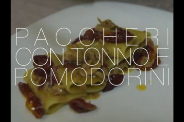 Paccheri di Gragnano with Tuna and cherry Tomatoes  - Original Italian Recipes