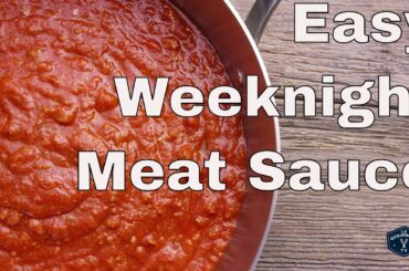 Easy Weeknight Italian Meat Sauce || Glen & Friends Cooking