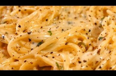spaghetti with the best and easiest CHEESE sauce - Tasty food recipes for dinner