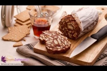 Chocolate salami ( salame al cioccolato ) Italian recipe