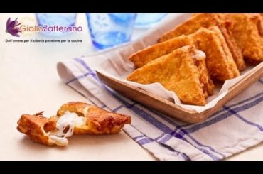 Deep fried mozzarella sandwich ( mozzarella in carrozza ) recipe