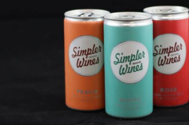 Simpler Wines Mini Can White, Rose, & Peach Wine Review