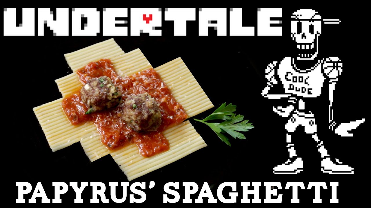 How to Make PAPYRUS' SPAGHETTI from Undertale! Feast of Fiction S5 Ep16 How to Make PAPYRUS' SPAGHETTI from Undertale! Feast of Fiction S5 Ep16
