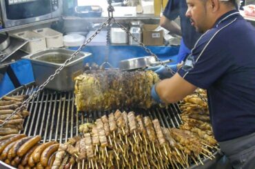 Meat Roast and Grill Huge Festival. The Best of Italy Street Food