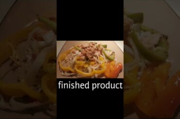 Vegetable Protein with Peppers, Onions and Italian Dressing Recipe