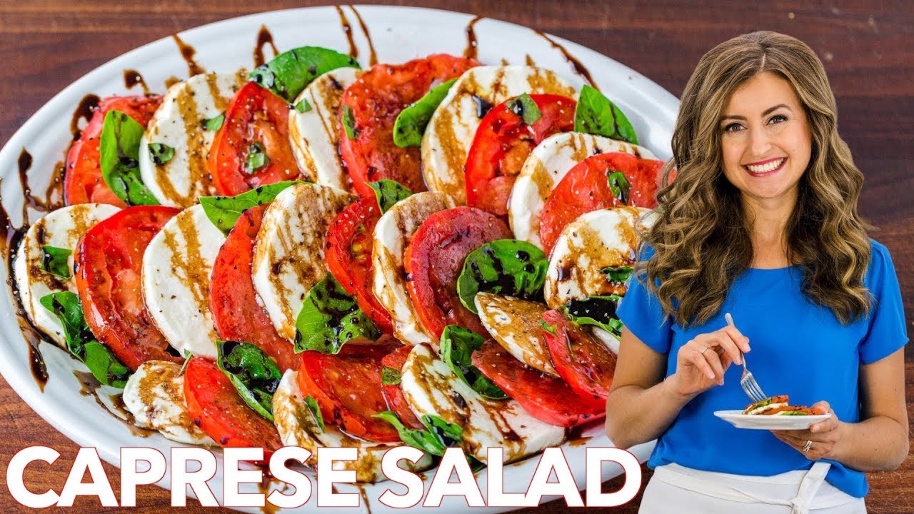 Easy Caprese Salad Recipe with Balsamic Glaze Easy Caprese Salad Recipe with Balsamic Glaze