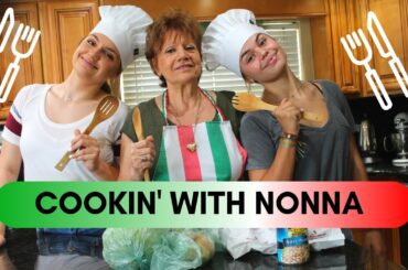COOKING WITH OUR CRAZY ITALIAN GRANDMA- Gab and Pupa