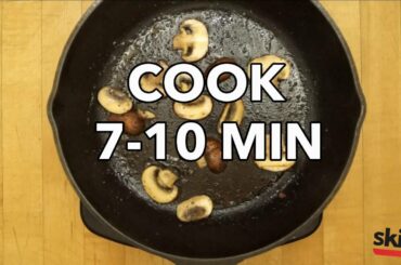 Italian-Herb Mushrooms & Ground Pork Pasta | Skillit Cooking: Simple, Easy Recipes